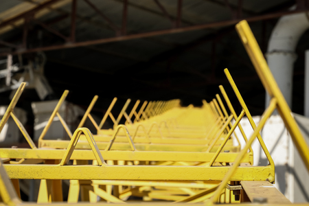 conveyor belt under constructionの写真素材