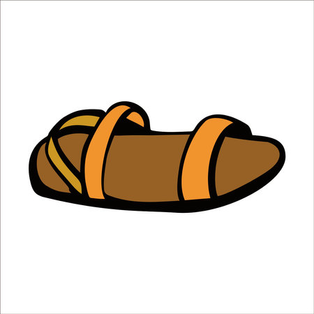 Sandal are Footwearのイラスト素材