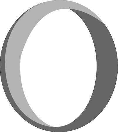 Circles in the form of a ring on a white backgroundのイラスト素材