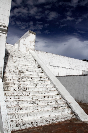 Colonial Spanish architecture at Fort Barrancas, Gulf Islands National Seashore, Pensacola, Floridaのeditorial素材