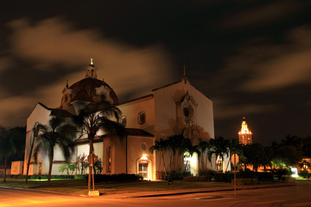 Historic Church in the city of Coral Gables, Floridaの写真素材