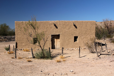 Historic Structure in the Costolon Section of Big Bend National Park, Texasの写真素材