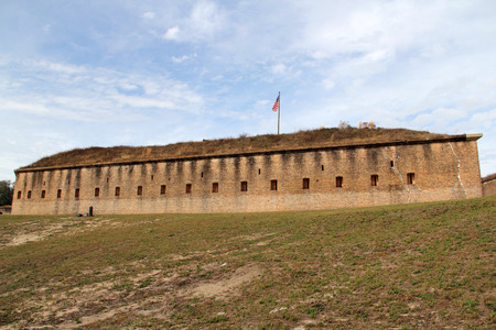 Fort Barrancas, Gulf Islands National Seashore, Pensacola, Floridaのeditorial素材