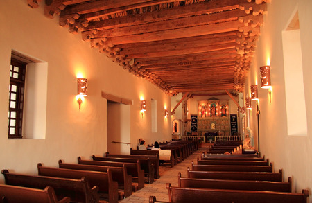 Mission Socorro, with its fine architectural interior, represents one of the three historic missions...