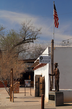 Old El Paso County Jail Museum in the San Elizario Art District, El Paso, Texasのeditorial素材