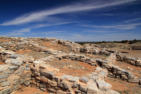 Gran Quivira Ruins at Salinas National Monument in the State of New Mexicoの写真素材