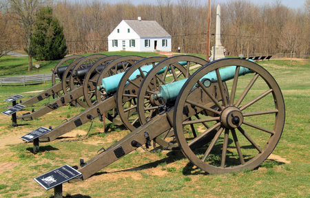 The Dunker Church was the focal point of several Union attacks against Confederates at the Battle of Antietam, fought during the Civil War April 14, 2018 in Sharpsburg, MDのeditorial素材