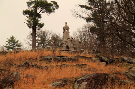 The 12th & 44th New York Volunteers Monument at Little Round Top is one of the most elaborate...