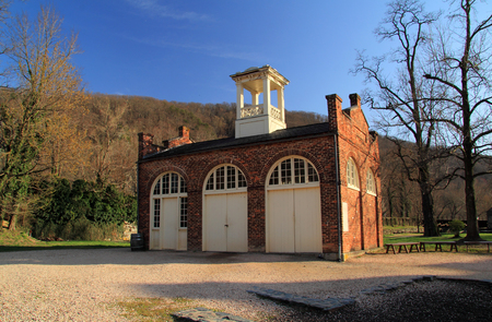 John Brownâs Fort was once part of the U.S. Armory that was located at Harpers Ferry, West Virginia, and would later become famous for its association with a failed slave revolt prior to the Civil Warの写真素材