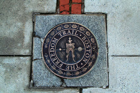 The Freedom Trail in Boston leads visitors to all the major historic sites associated with the American Revolutionのeditorial素材