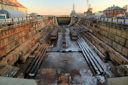 The Charlestown Navy Yard played a crucial role in the development of the United States navy in the early years of the republicのeditorial素材