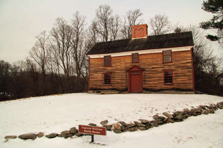 The Captain William Smith home, in Minuteman National Historical Park, is one of the few standing witnesses to the start of the American Revolutionのeditorial素材