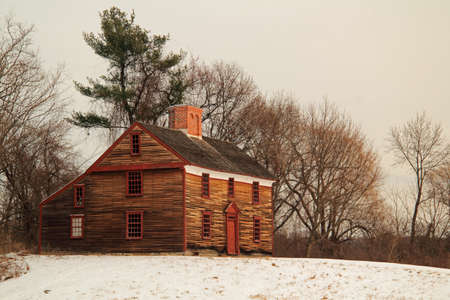 The Captain William Smith home, in Minuteman National Historical Park, is one of the few standing witnesses to the American Revolutionâs startのeditorial素材