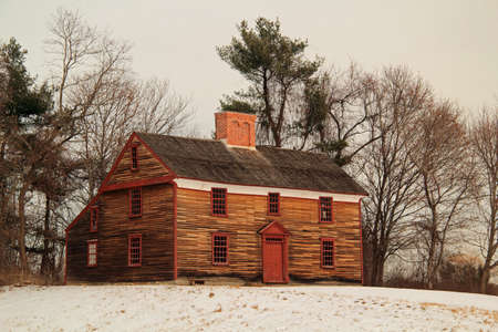 The Captain William Smith home, in Minuteman National Historical Park, is one of the few standing witnesses to the start of the American Revolutionのeditorial素材