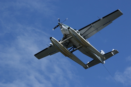 These Cessna caravans are commonly used in Alaska to transport tourists and sportsmen to remote...