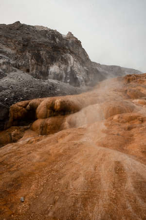Mineral Salts in Yellowstone National Parkの写真素材