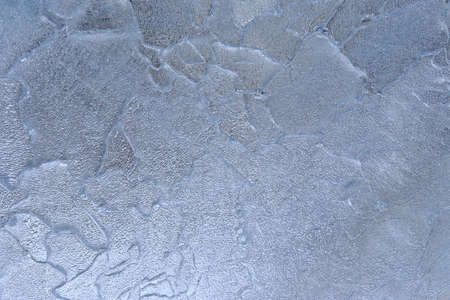 Close up blue ice texture