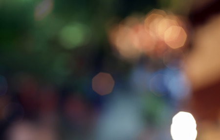 Abstract blur background of crowd at night.の写真素材