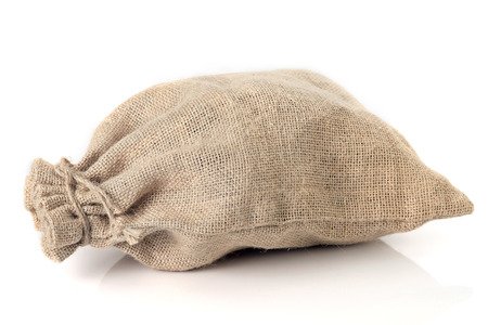 Sack bag on white background.