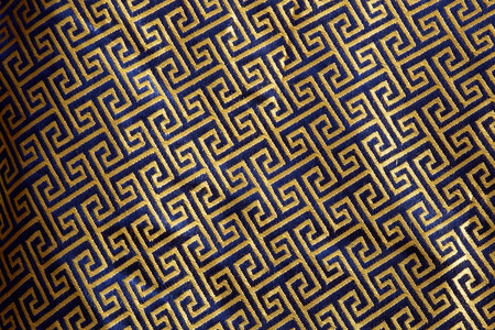 Close up silk fabric thai style, soft focus.の写真素材