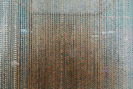 Abstract texture background of rusty chain.の写真素材