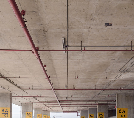 Ceiling of parking lot.の写真素材