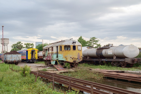 View of locomotive abandoned.の写真素材