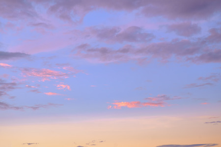 Sky and clouds at twilight.