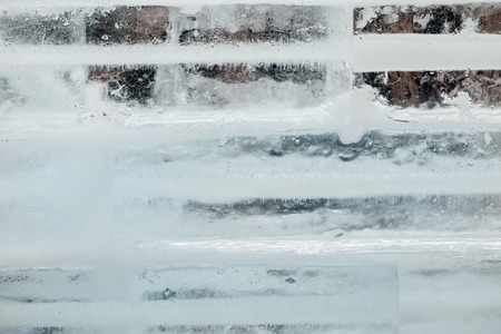 Abstract texture background of ice block.の写真素材