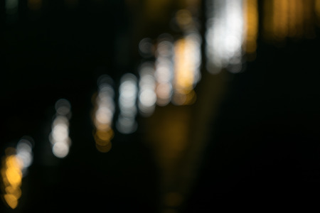 Abstract blur background of river at night.