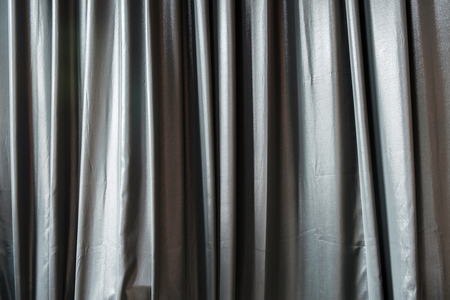 Abstract blur background of black curtain.の写真素材