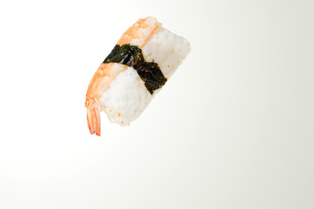 View of japanese food on gray background. Nigiri sushi.の写真素材