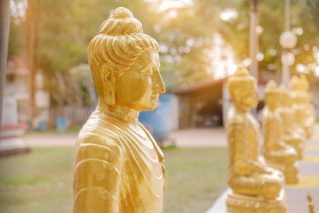 View of statue of Buddha in the temple.の写真素材