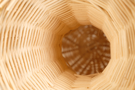 Abstract background of wooden mannequin. Made from wicker.
