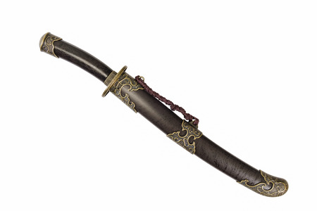 Sword on white background.