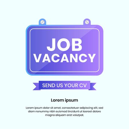 Job vacancy corporate bulletin board concept illustration vector design&#xA;のイラスト素材