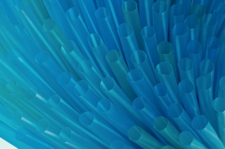 Close-up of colorful drinking straws 