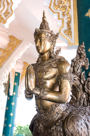 Angel statue at the temple in Thailand.