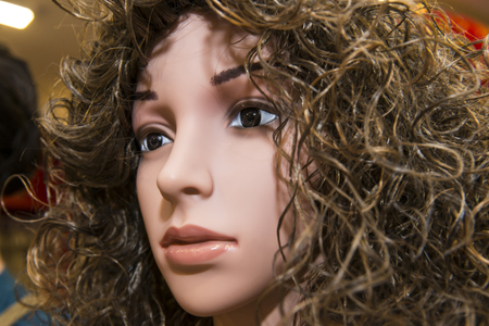 Portrait of mannequin faceの写真素材