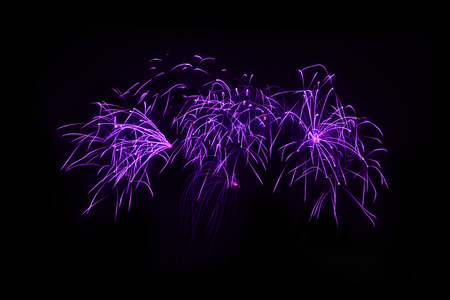 Colorful Fireworks  on black background.の写真素材
