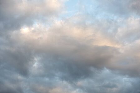 Beautiful sky with cloud before sunset