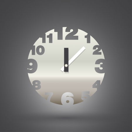 Modern clock vector のイラスト素材