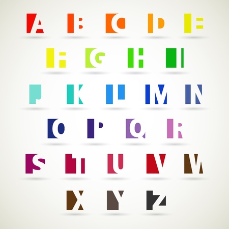 Upper case alphabet setのイラスト素材
