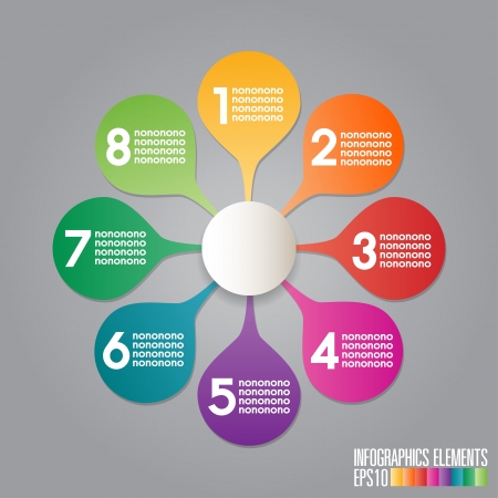 Flower infographics, Vector illustration のイラスト素材