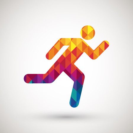 symbol with colorful diamondのイラスト素材