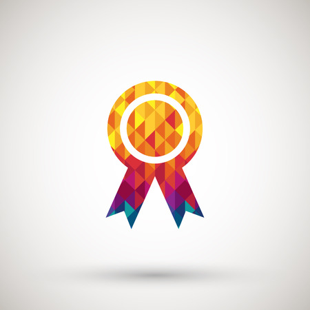 symbol with colorful diamondのイラスト素材