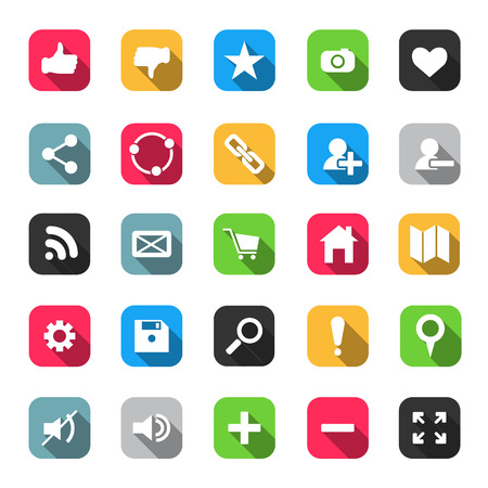web iconsのイラスト素材