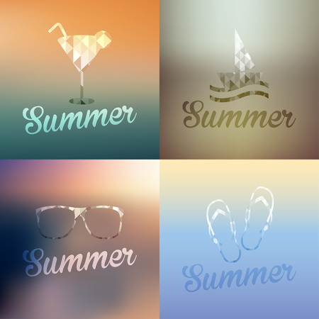 summer backgroundのイラスト素材