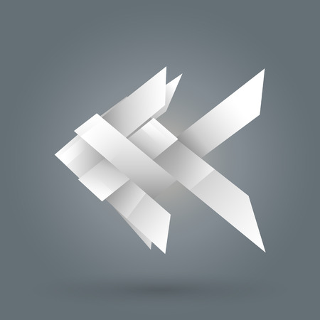 origami fish, thai carp paper craft のイラスト素材