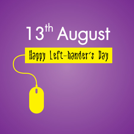 Happy Left-handers Day Backgroundのイラスト素材